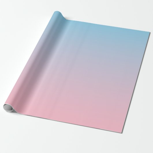 Blauw en roze verloop cadeaupapier (Uitgerold)