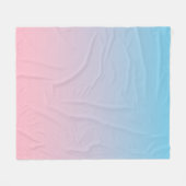 Blauw en roze verloop fleece deken (Voorkant (Horizontaal))