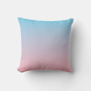 Blauw en roze verloop kussen