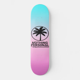 Blauw en roze verloopskateboard persoonlijk skateboard