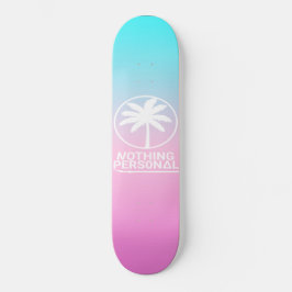 Blauw en roze verloopskateboard persoonlijk skateboard