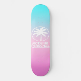 Blauw en roze verloopskateboard persoonlijk skateboard
