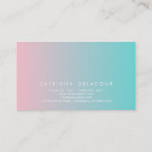 Blauw en roze Visitekaartje van de Gradiënt van Om (Achterkant)