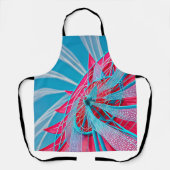Blauw en Roze Wiel Schort (Voorkant)