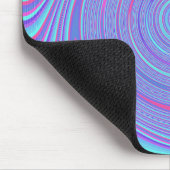 Blauw en roze zwijn Mousepad Muismat (Hoek)