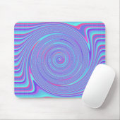 Blauw en roze zwijn Mousepad Muismat (Met muis)