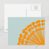 Blauw en Sinaasappel Briefkaart (Voorkant / Achterkant)