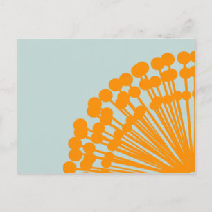 Blauw en Sinaasappel Briefkaart