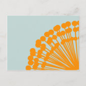 Blauw en Sinaasappel Briefkaart (Voorkant)