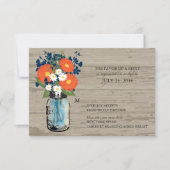 Blauw en Sinaasappel Mason Jar Wood | RSVP (Voorkant)
