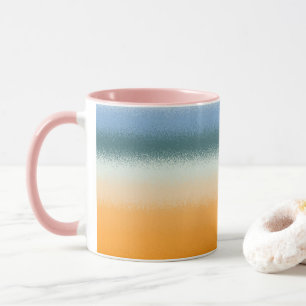 Blauw en Sinaasappel Mok