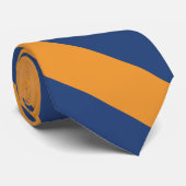 Blauw en Sinaasappel op het bereik Stropdas (Opgerold)