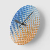 Blauw en Sinaasappel Ronde Klok (Hoek)