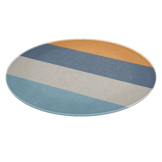 Blauw en Sinaasappel Snijplank (Hoek)