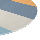 Blauw en Sinaasappel Snijplank (Hoek)