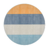 Blauw en Sinaasappel Snijplank (Voorkant)