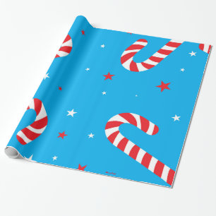 Blauw- en snoeprietafdrukken cadeaupapier