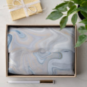 Blauw en Tannet Agatenpatroon Tissuepapier (Geschenk)