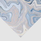 Blauw en Tannet Agatenpatroon Tissuepapier (Detail)