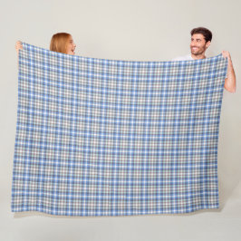 Blauw en tapijtschelp Patroon Fleece Deken