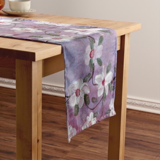 Blauw en Ted Floral Lange Tafelloper (Voorbeeld)