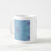 Blauw en Turquoise Koffiemok (Voorkant links)