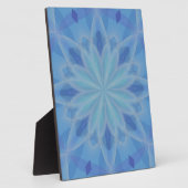 Blauw en Turquoise Patroon 5 Fotoplaat (Zijkant)