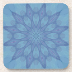 Blauw en Turquoise Pattern 2 Onderzetter