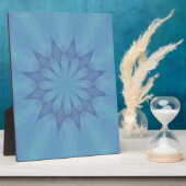 Blauw en Turquoise Pattern 3 Fotoplaat (Zijkant)