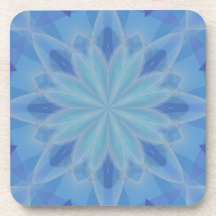 Blauw en Turquoise Pattern 5 Bier Onderzetter