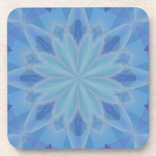 Blauw en Turquoise Pattern 5 Bier Onderzetter (Voorkant)