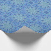 Blauw en Turquoise Pattern 5 Cadeaupapier (Hoek)
