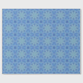 Blauw en Turquoise Pattern 5 Cadeaupapier (Vlak)