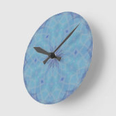 Blauw en Turquoise Ronde Klok (Hoek)