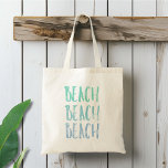 Blauw en Turquoise Strand Thema Elke Dag Tote Bag<br><div class="desc">Neem de sfeer van de kust mee waar je ook gaat met deze Beach Vibes Typography Tote Bag! Deze tote met opvallende en stijlvolle typografie die alles wat zanderig en zonnig is viert, is een must voor stranddagen, loungen bij het zwembad of dagelijkse boodschappen. Gemaakt van duurzaam materiaal en ontworpen...</div>