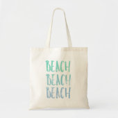 Blauw en Turquoise Strand Thema Elke Dag Tote Bag (Voorkant)