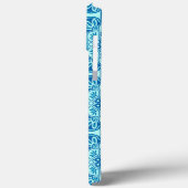 Blauw en turquoise Tribal iPhone case (Achterkant / Links)