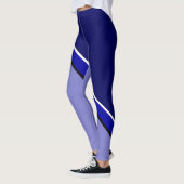 Blauw en violet diagonaal leggings (Links)