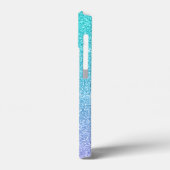 Blauw en violet getextureerd Case-Mate iPhone case (Achterkant / Links)