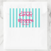 blauw en warm roze Snoep Shoppe Sticker (Tas)