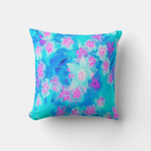 Blauw en warm roze succulent onderwater Sedum