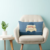 Blauw en Winter White Santa omkeerbaar Kussen (Stoel)