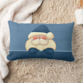 Blauw en Winter White Santa omkeerbaar Kussen (Deken)