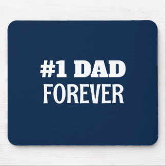 Blauw en Wit #1 Papa Forever Vaderdag Gift Muismat