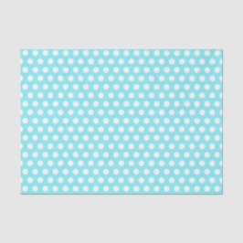Blauw en wit 50ste verjaardag Polka Dots Tissuepapier