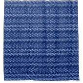 Blauw en Wit aan de Zee Douchegordijn (Voorkant)