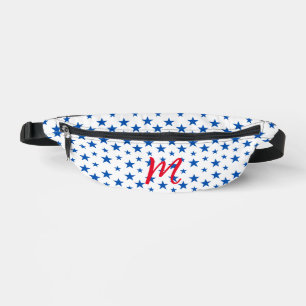 Blauw en wit aanpasbaar sterrenpatroon heuptasje