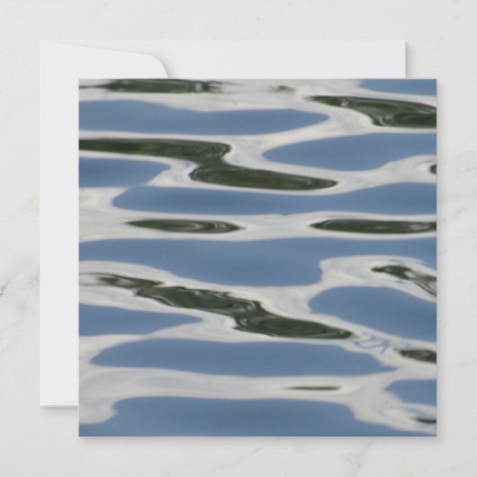 Blauw en wit Abstract patroon (Voorkant)