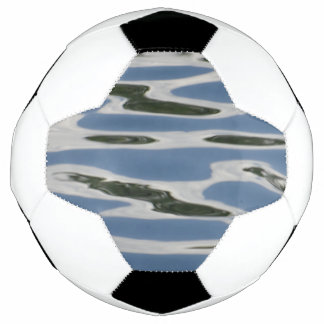 Blauw en wit Abstract patroon Voetbal