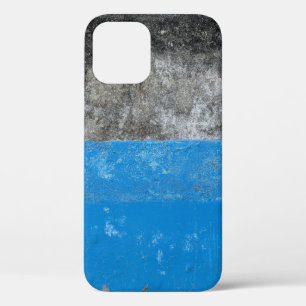 Blauw en wit abstract schilderij Case-Mate iPhone case